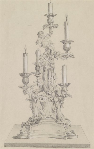 Design for a Candlestick by Unbekannt Unbekannt